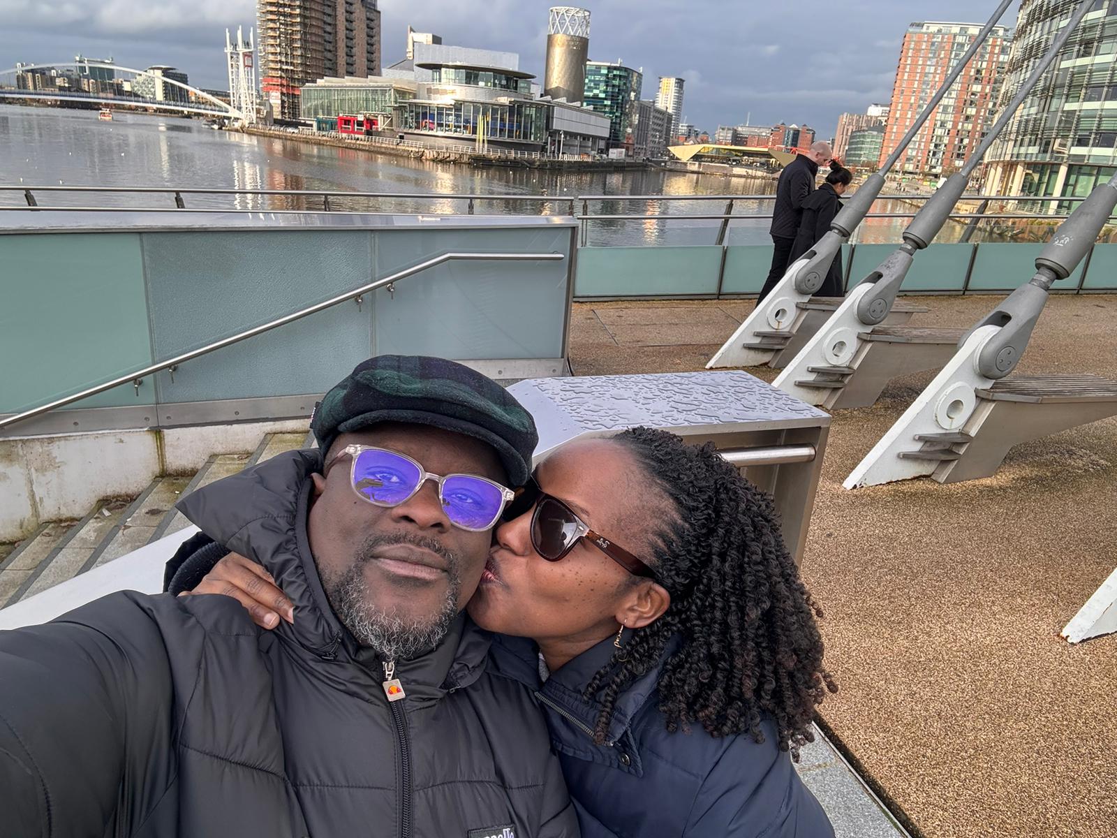 Oj and Carol on an early trip together